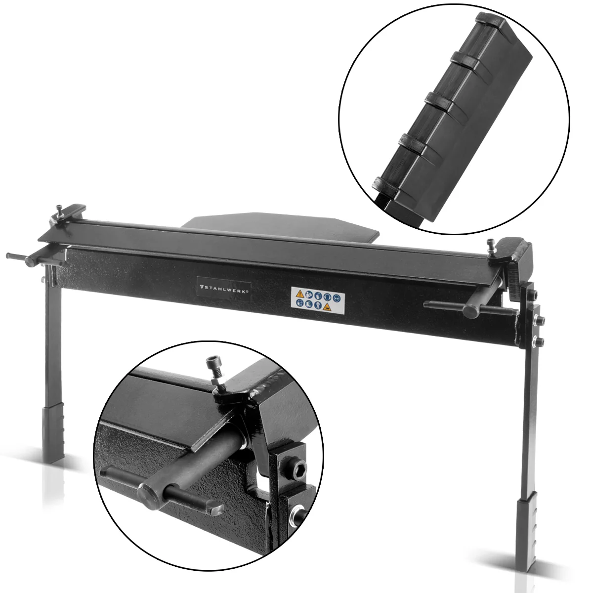 STAHLWERK Abkantbank AB-630 ST - Blechbiegemaschine für Bleche bis 1,2 mm Dicke, Biegewinkel 0 bis 135 Grad, Arbeitsbereich 630 mm
