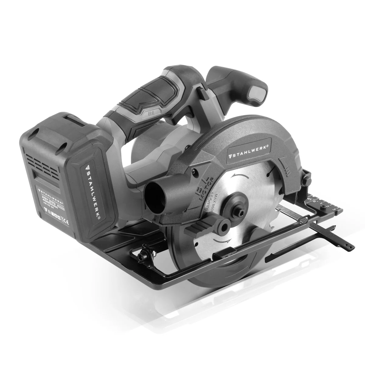 STAHLWERK AKS-20 ST Akku Handkreissäge Brushless-Technologie mit 900 Watt und 4.500 U/min zum Schneiden von Holz, PVC, MDF, Sperrholz und anderen Materialien - Image 5