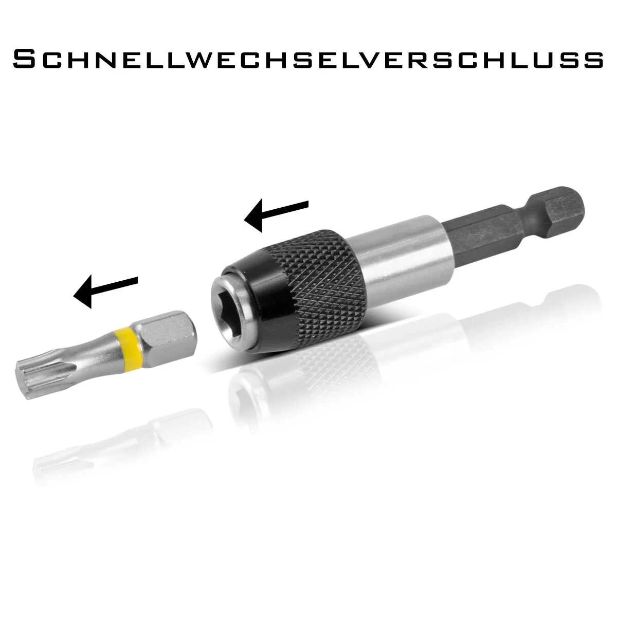 STAHLWERK 15-teiliges Profi-Bit-Set aus Chrom-Vanadium-Stahl mit Magnethalter und Schnellwechsel-Vorrichtung für Akku-Schrauber und Handbohrmaschinen - Image 8
