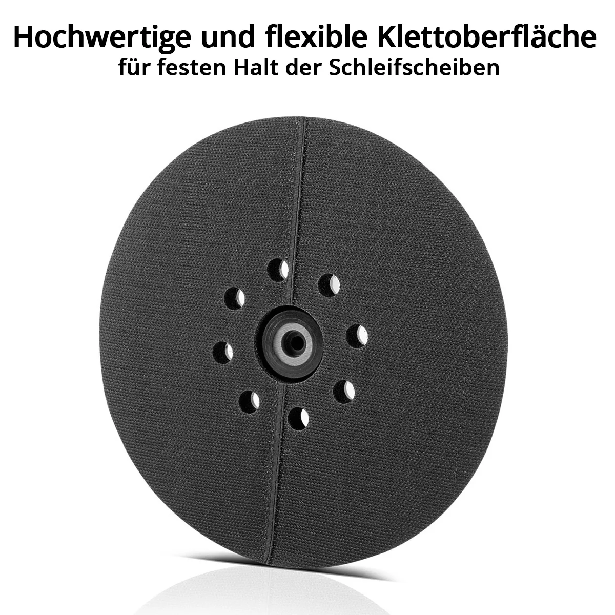 STAHLWERK Universal-Hochleistungs-Schleifteller / Schleifscheibe 225 mm, gelochte Ausführung mit Klett-System und M6 Aufnahme für Trockenbauschleifer - Image 4