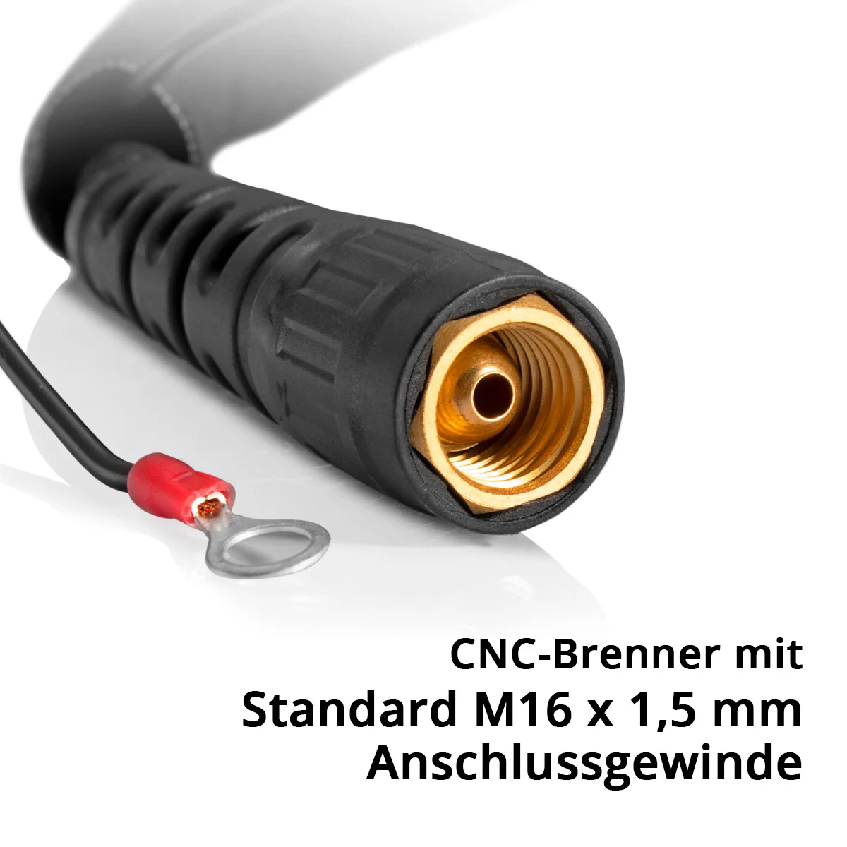 STAHLWERK P60 CNC Brenner | Plasmabrenner | Schneidbrenner mit Edelstahlgehäuse und hochwertigem Messingkopf für Plasmaschneider mit Pilotzündung inklusive 8 m Schlauchpaket - Image 5
