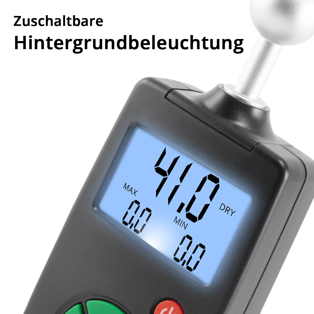 STAHLWERK FM-100 ST Profi Feuchtigkeitsmessgerät mit 40 mm Messtiefe und Kugelkopf, präziser Feuchtigkeitsmesser / Feuchtemesser für Wände, Holz, Putz, Gips und Zement - Image 11