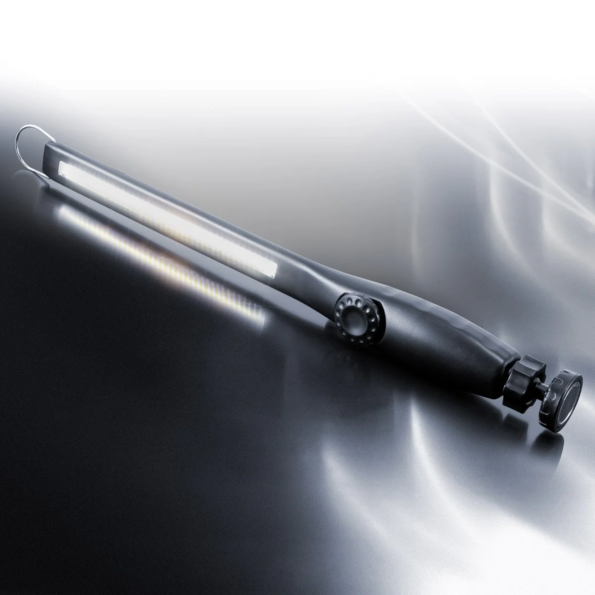 STAHLWERK LED Arbeitsleuchte AL-300 ST Leistungsstarke Stableuchte / Stablampe / Taschenlampe mit integriertem Akku, USB-Anschluss und schwenkbarem Magnetfuß, stufenlos regulierbar - Image 10