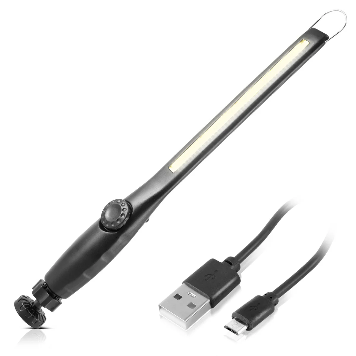 STAHLWERK LED Arbeitsleuchte AL-300 ST Leistungsstarke Stableuchte / Stablampe / Taschenlampe mit integriertem Akku, USB-Anschluss und schwenkbarem Magnetfuß, stufenlos regulierbar - Image 3