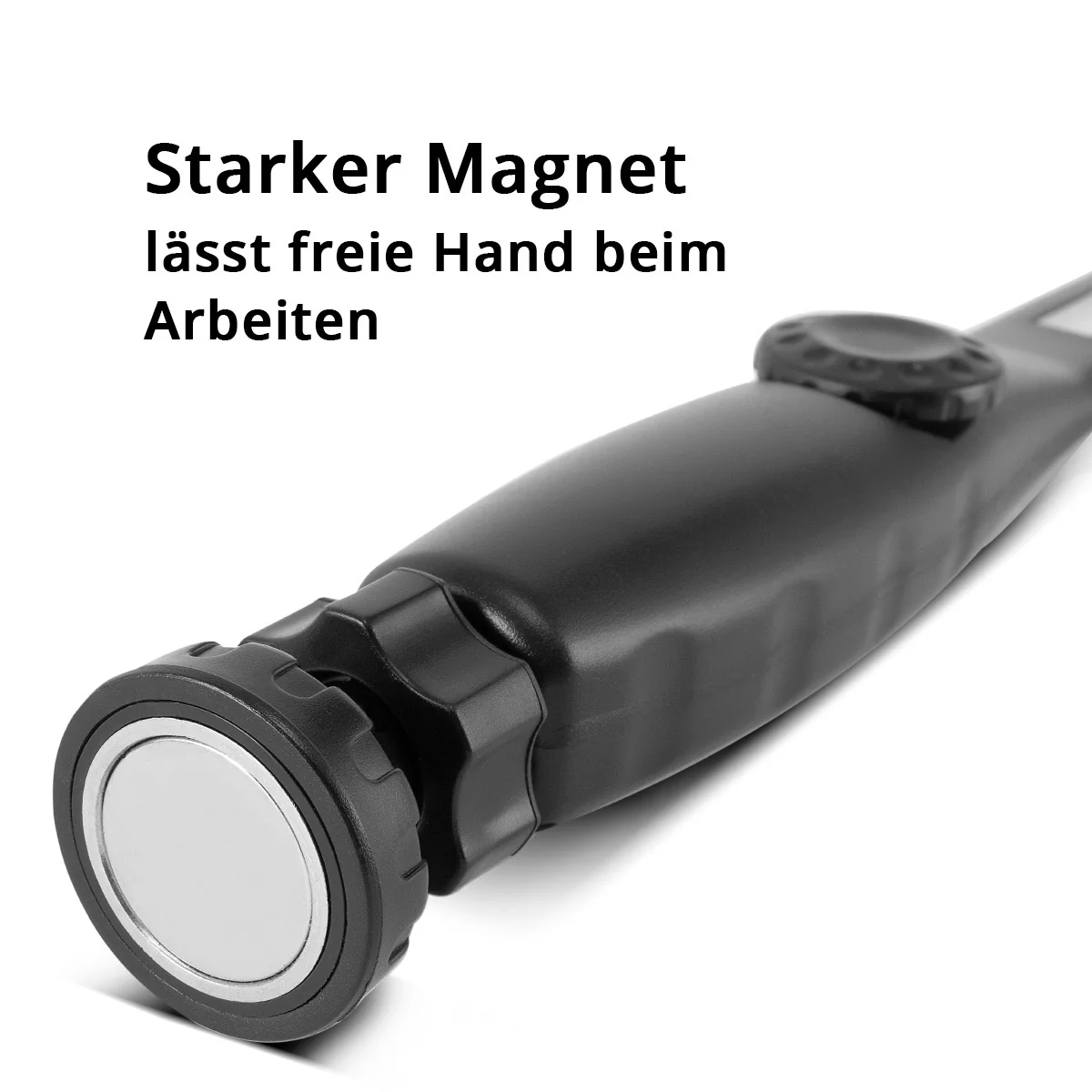 STAHLWERK LED Arbeitsleuchte AL-300 ST Leistungsstarke Stableuchte / Stablampe / Taschenlampe mit integriertem Akku, USB-Anschluss und schwenkbarem Magnetfuß, stufenlos regulierbar - Image 6