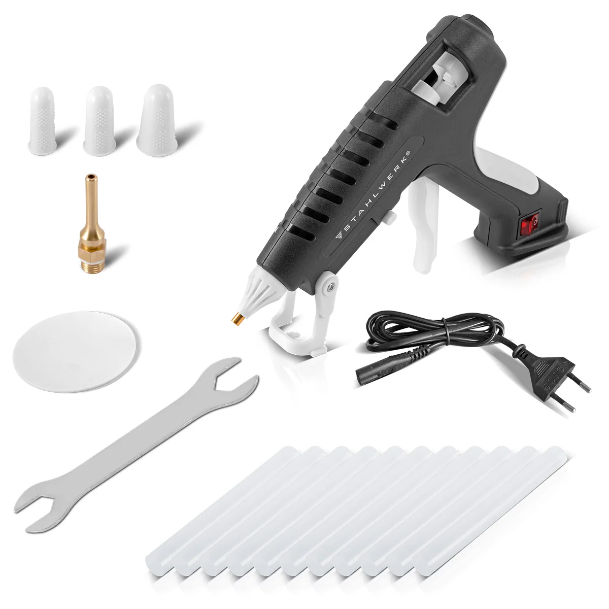 STAHLWERK Heißklebepistole HKP-250 ST Profi-Klebepistole  / Heißkleber / Schmelzklebepistole mit Rückschlagventil und 250 Watt für 11 mm Heißklebestifte - Image 3