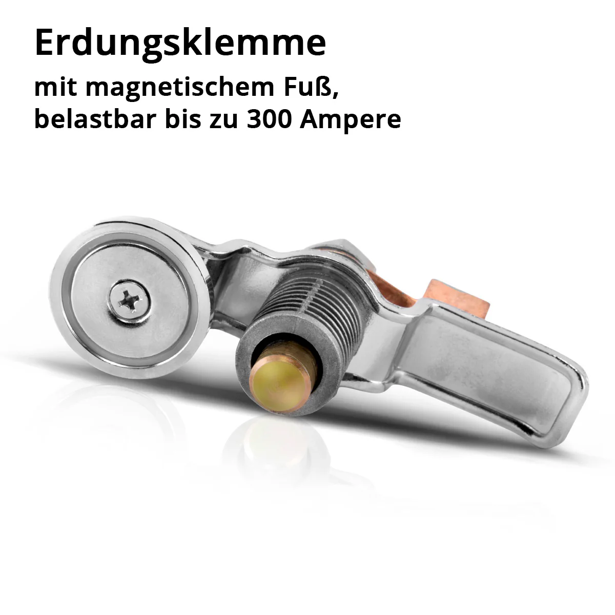 STAHLWERK Magnetische Erdungsklemme EC-300 ST / Masseklemme / Massemagnet für Schweißgeräte und Plasmaschneider bis 300 A - Image 2