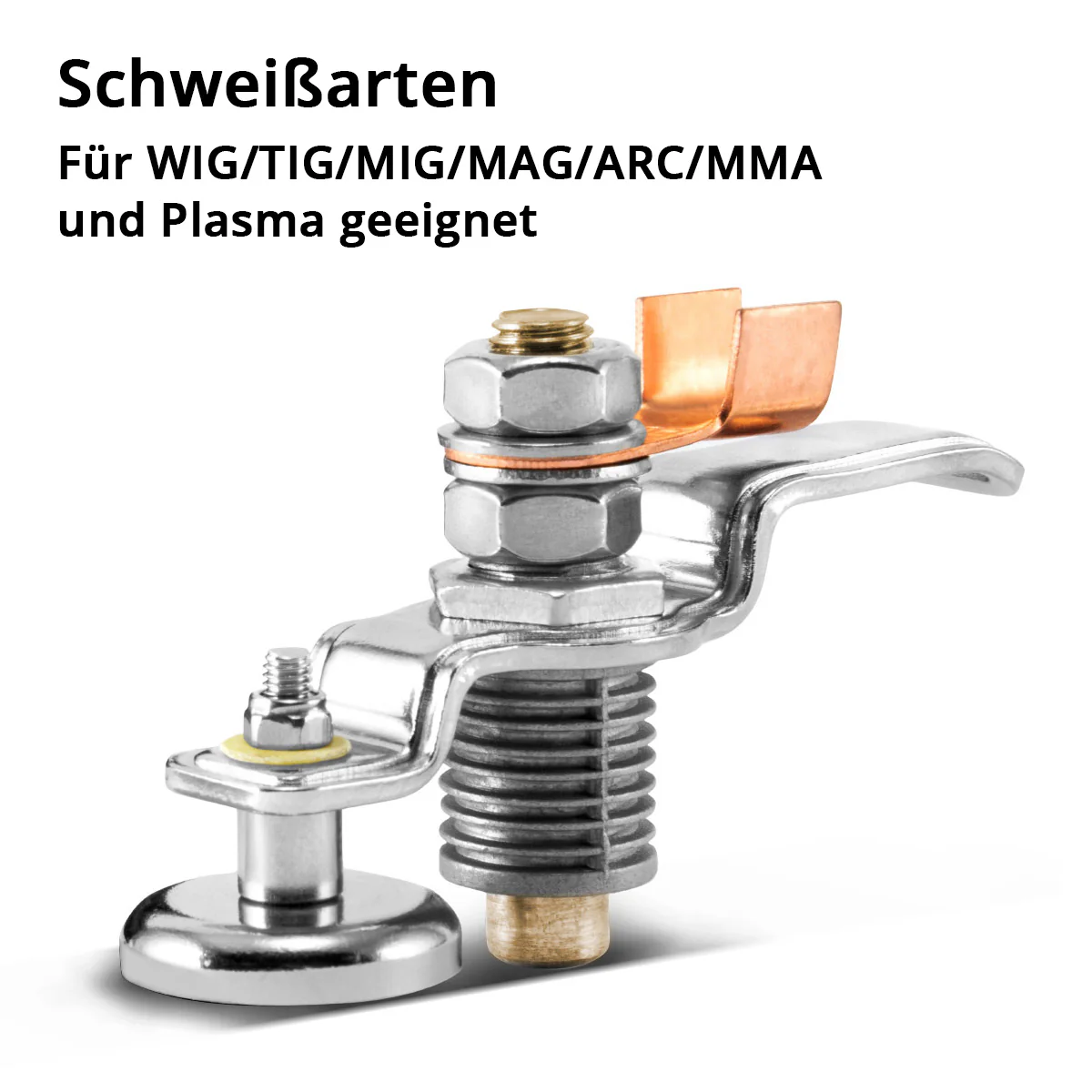 STAHLWERK Magnetische Erdungsklemme EC-300 ST / Masseklemme / Massemagnet für Schweißgeräte und Plasmaschneider bis 300 A - Image 4