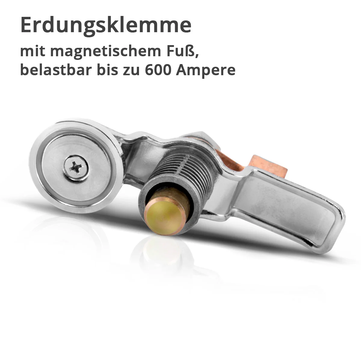 STAHLWERK Magnetische Erdungsklemme EC-600 ST / Masseklemme / Massemagnet für Schweißgeräte und Plasmaschneider bis 600 A - Image 2
