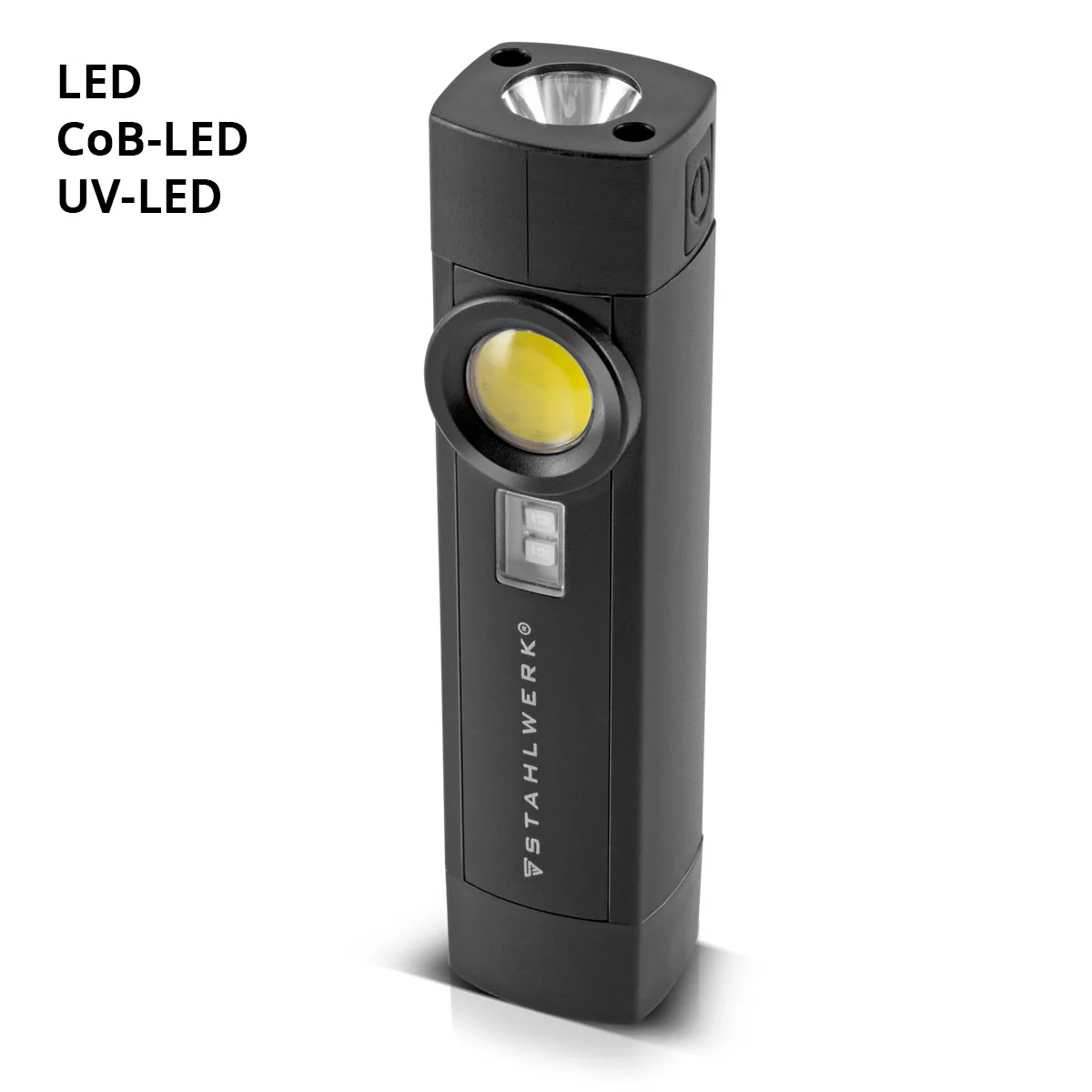 STAHLWERK LED Arbeitsleuchte AL-3 ST Leistungsstarke 5 Watt Taschenlampe / Werkstattlampe mit 4 Leucht-Modi inklusive UV-Licht, integriertem Akku, Magnet und USB-Anschluss - Image 4