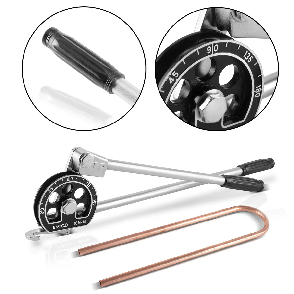 STAHLWERK Handrohrbieger HTB-180 ST Rohrbieger / Rohrbiegegerät / Rohrbiegemaschine / Rohrbiegezange zum professionellen Biegen von 16 mm Rohren in einem Arbeitsbereich von 0-180 Grad