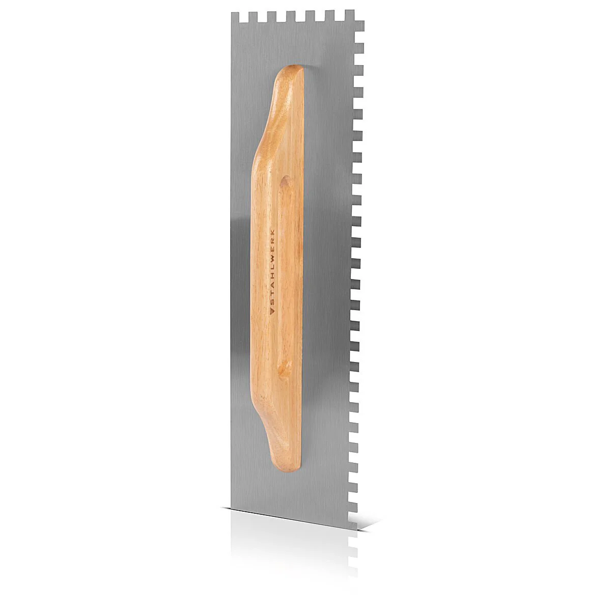 STAHLWERK Zweihand-Glättekelle 140 x 500 mm mit 10 mm Rechteckverzahnung, hochwertige Profi Carbon-Stahl Putzkelle / Traufel / Glattkelle / Schweizer Kelle - Image 8