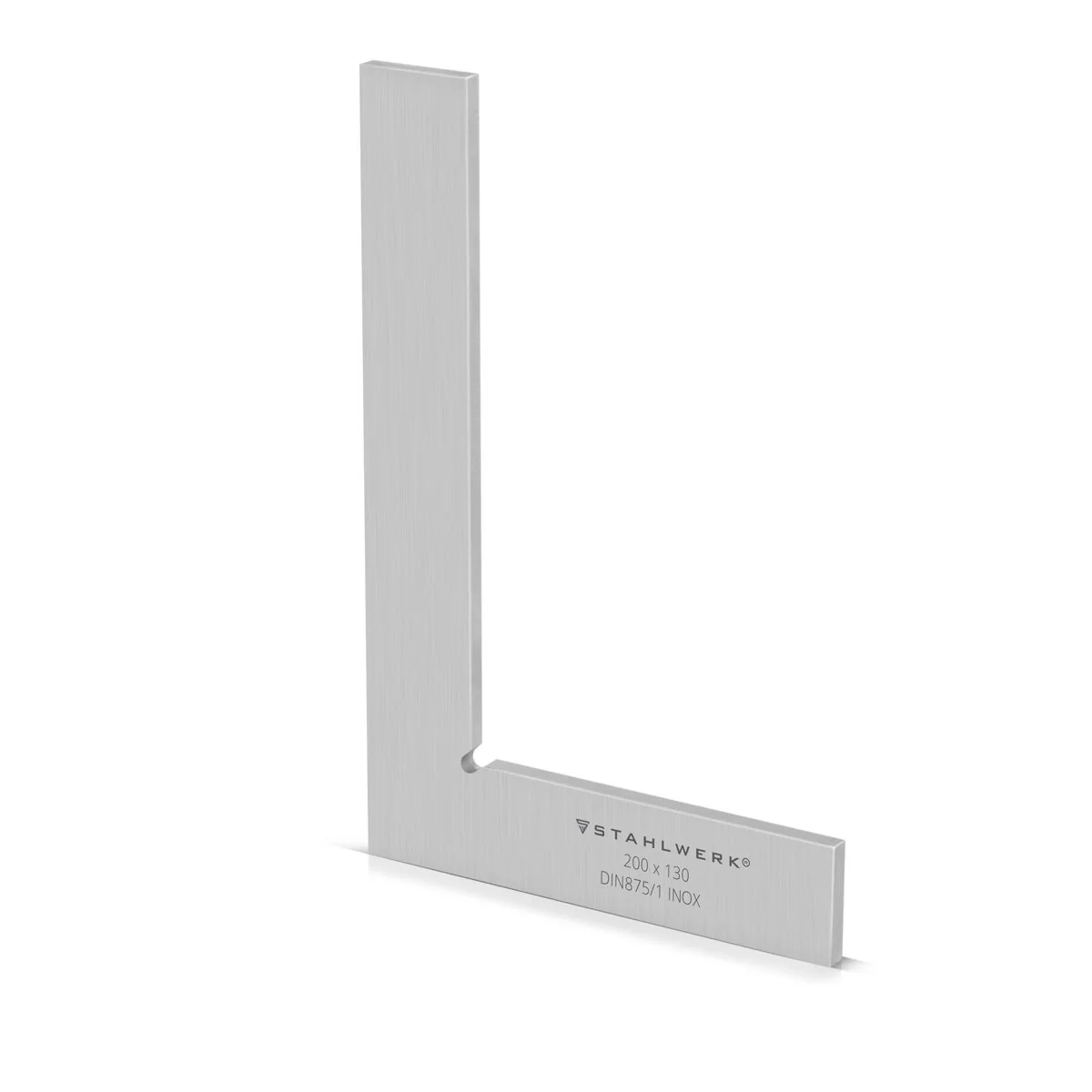 STAHLWERK Flachwinkel 90° 200 x 130 mm DIN 875/1 Kontrollwinkel / Schlosserwinkel / Anschlagwinkel / Präzisionswinkel aus rostfreiem Edelstahl - Image 7