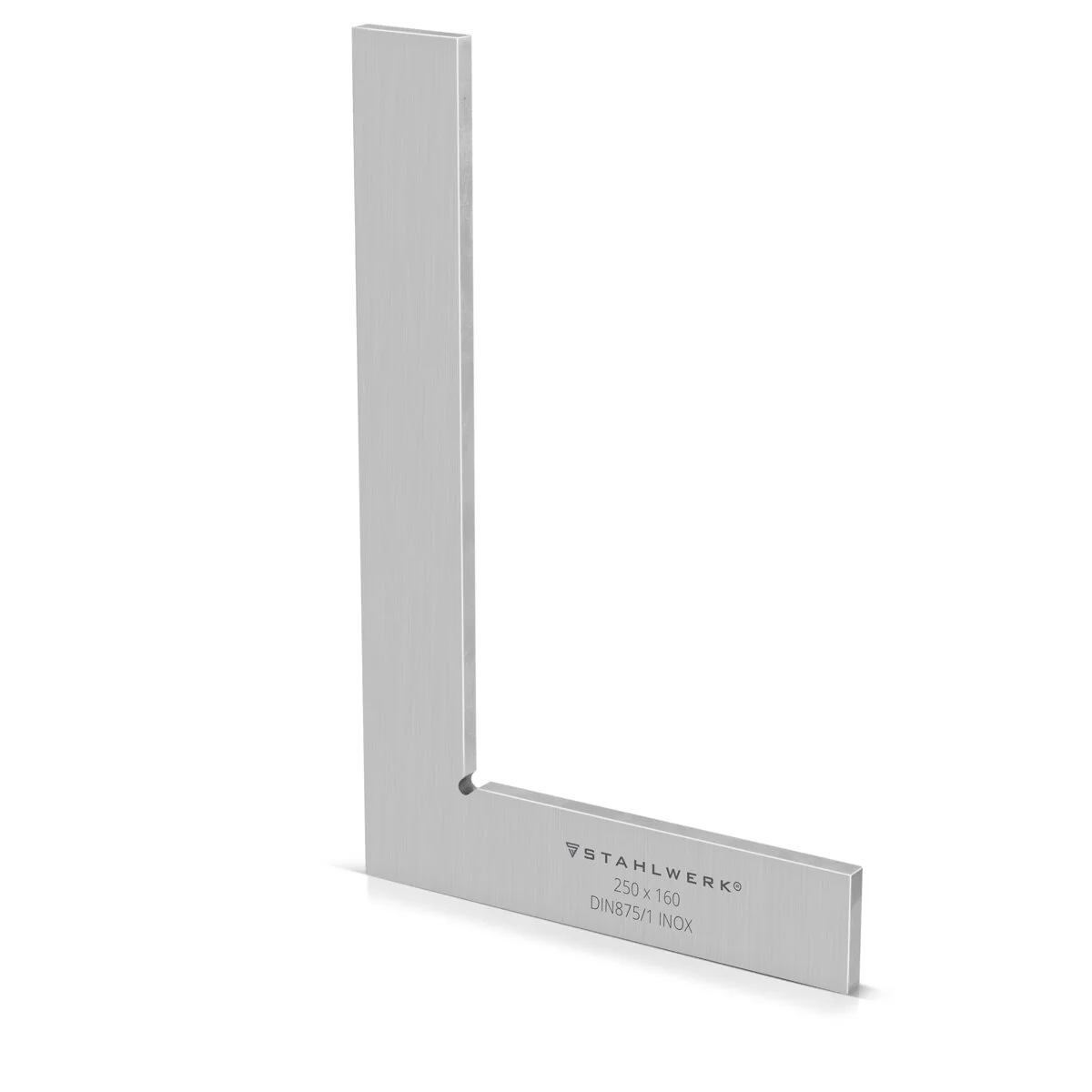 STAHLWERK Flachwinkel 90° 250 x 160 mm DIN 875/1 Kontrollwinkel / Schlosserwinkel / Anschlagwinkel / Präzisionswinkel aus rostfreiem Edelstahl - Image 7