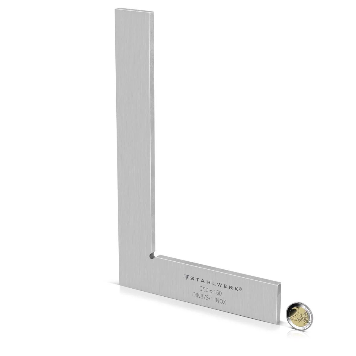 STAHLWERK Flachwinkel 90° 250 x 160 mm DIN 875/1 Kontrollwinkel / Schlosserwinkel / Anschlagwinkel / Präzisionswinkel aus rostfreiem Edelstahl - Image 9