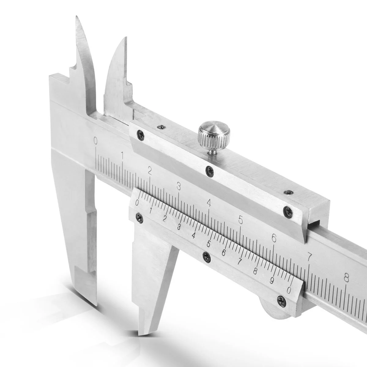 STAHLWERK Messschieber 0-150 mm DIN 862 Schieblehre / Messlehre aus gehärtetem Carbon-Stahl für Außen-, Innen- und Tiefenmaß - Image 8