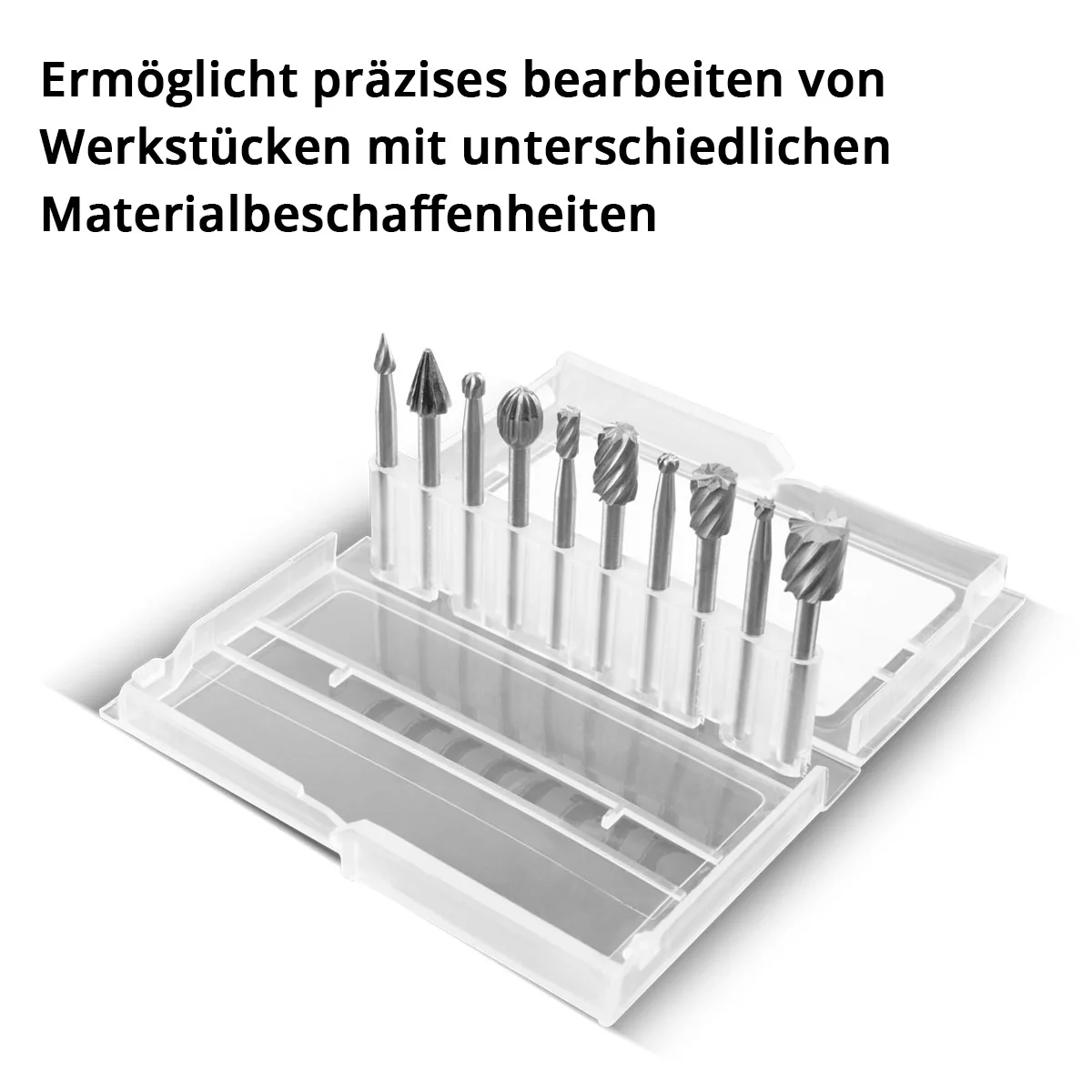 STAHLWERK Fräser-Set für Multifunktionswerkzeuge aus hochwertigem HSS-Stahl 10-teilig - Image 5