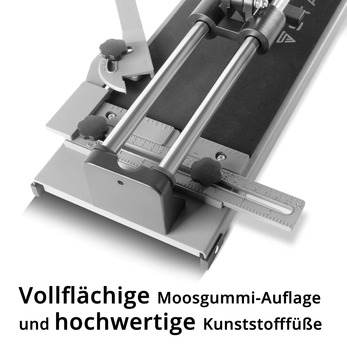 STAHLWERK Fliesenschneider mit 600 mm Schnittlänge, 425 mm Diagonal-Schnittlänge und 12 mm Schneidstärke, Handfliesenschneider / Fliesenschneidemaschine mit Hochleistungs-Schneidrad zum Trennen von Keramikfliesen - Image 5
