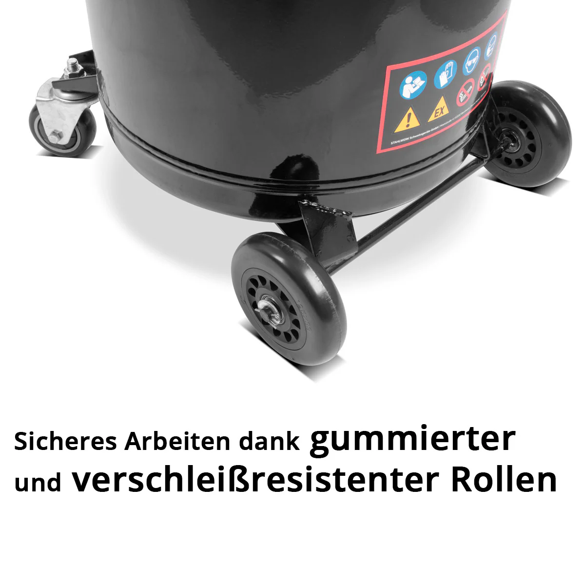 STAHLWERK Ölabscheider OD-80 ST mit 80 l Fassungsvermögen, Öl Auffangbehälter / Ölauffangwagen / Ölwanne / Ölablassgerät mit höhenverstellbarem Trichter zum Auffangen von Altöl beim Kfz Ölwechsel - Image 5