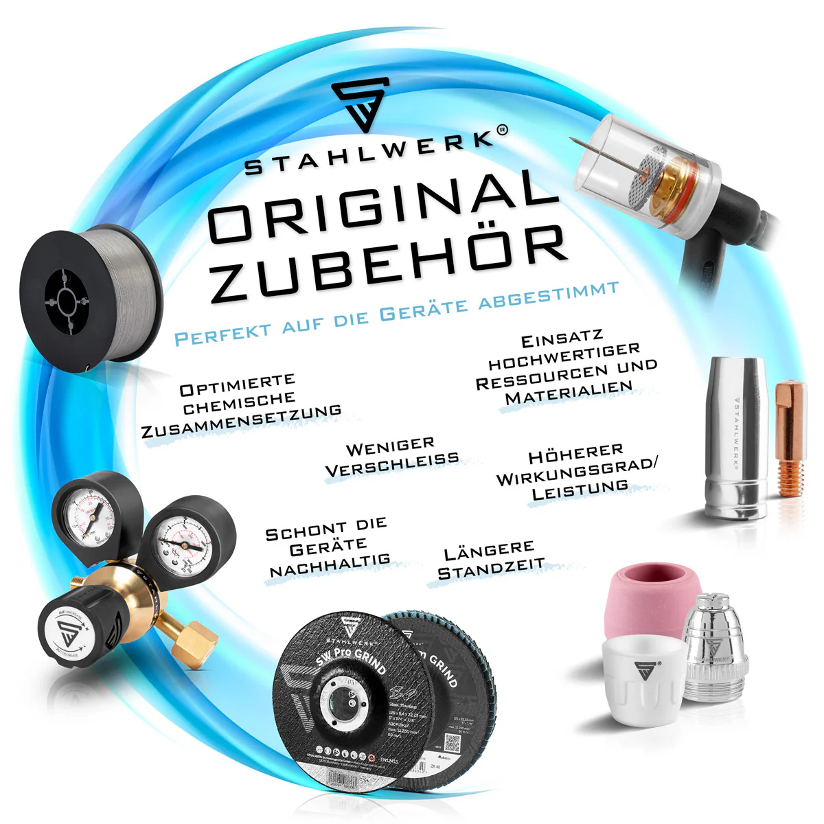 STAHLWERK Druckluft Nägel 32 mm Gauge 18 (1,25 x 1,05 mm) mit 2 mm Kopfbreite im 5000er Set Streifennägel | Tackernägel | Druckluft Stifte für Nagler, Nagelpistolen und Tacker - Image 2
