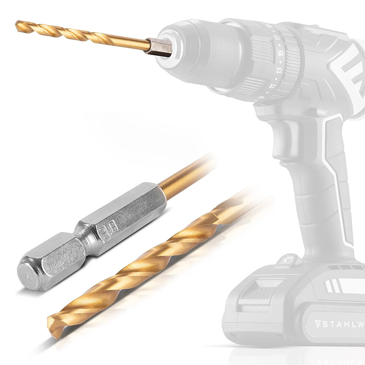 STAHLWERK 10-teiliges Universal Spiralbohrer Set 2-5 mm mit Sechskant-Schaft, Metallbohrer | Holzbohrer | Bohrer Set aus robustem Stahl zum Bohren von Metall, Holz und Kunststoff - Image 6