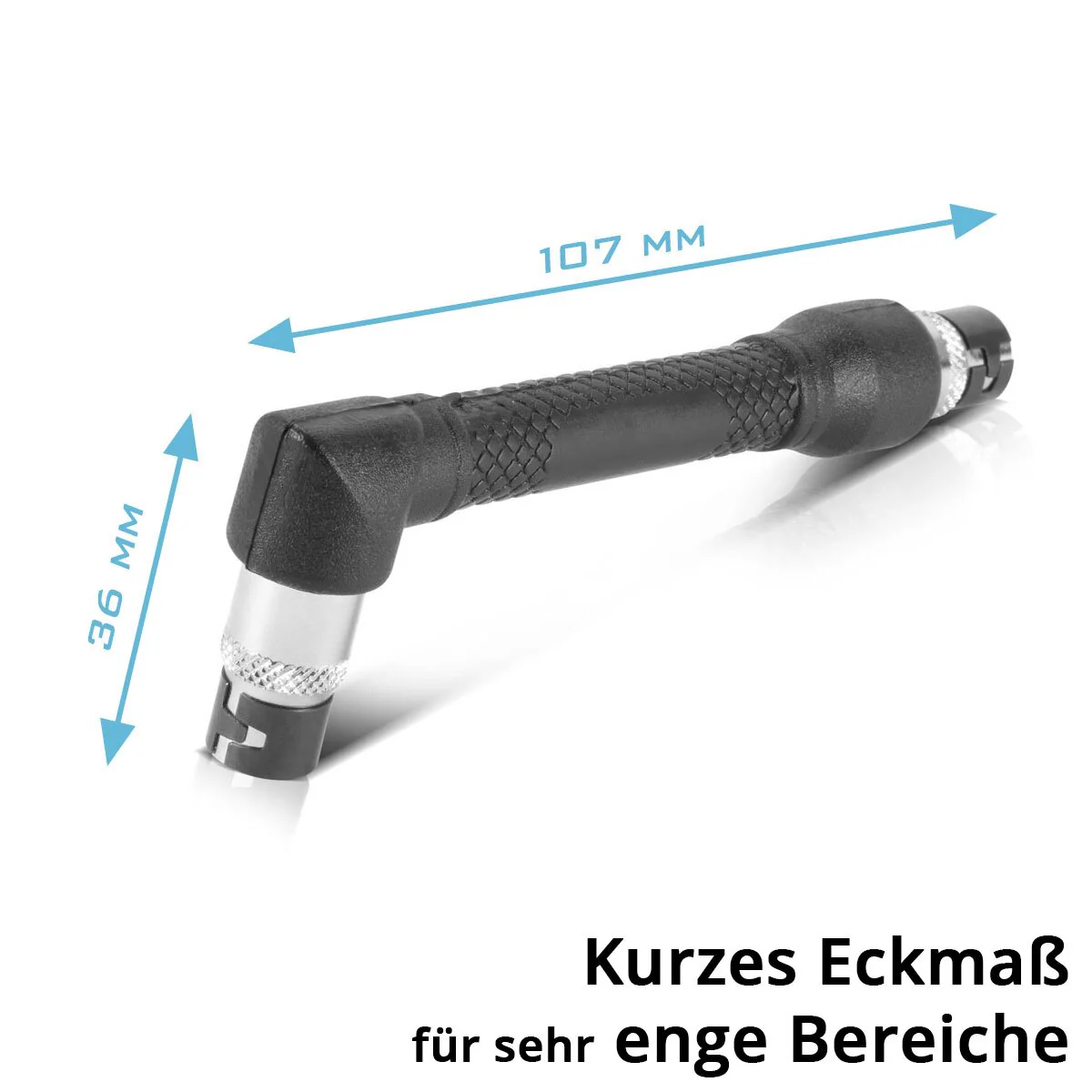 STAHLWERK 19-teiliges Winkelschraubendreher-Bit-Set 1/4 Zoll mit Bits und Stecknüssen aus Chrom-Vanadium, beidseitig verwendbar, L-Form Schraubendreher | Schraubenzieher | Steckschlüssel Set - Image 4