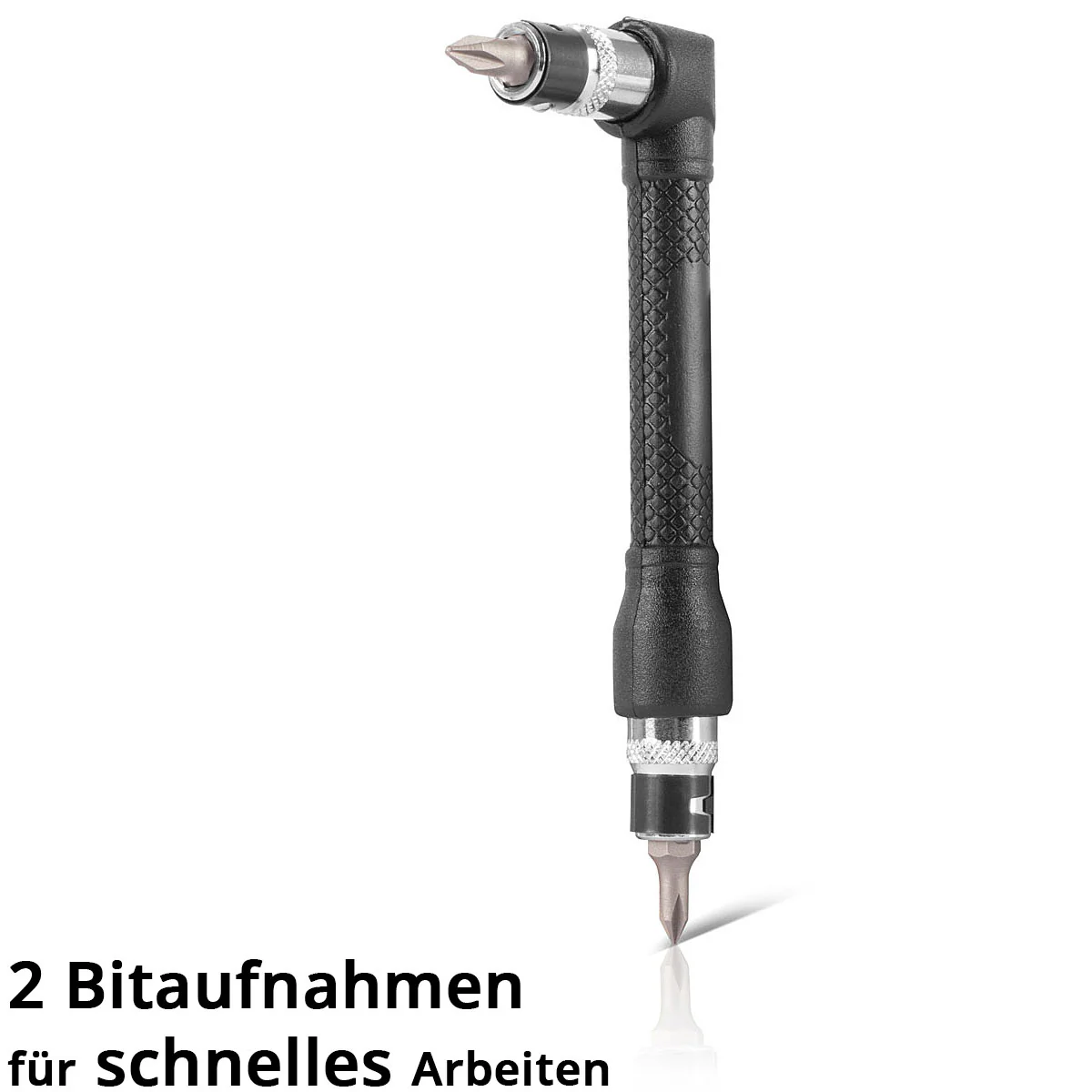 STAHLWERK 19-teiliges Winkelschraubendreher-Bit-Set 1/4 Zoll mit Bits und Stecknüssen aus Chrom-Vanadium, beidseitig verwendbar, L-Form Schraubendreher | Schraubenzieher | Steckschlüssel Set - Image 5