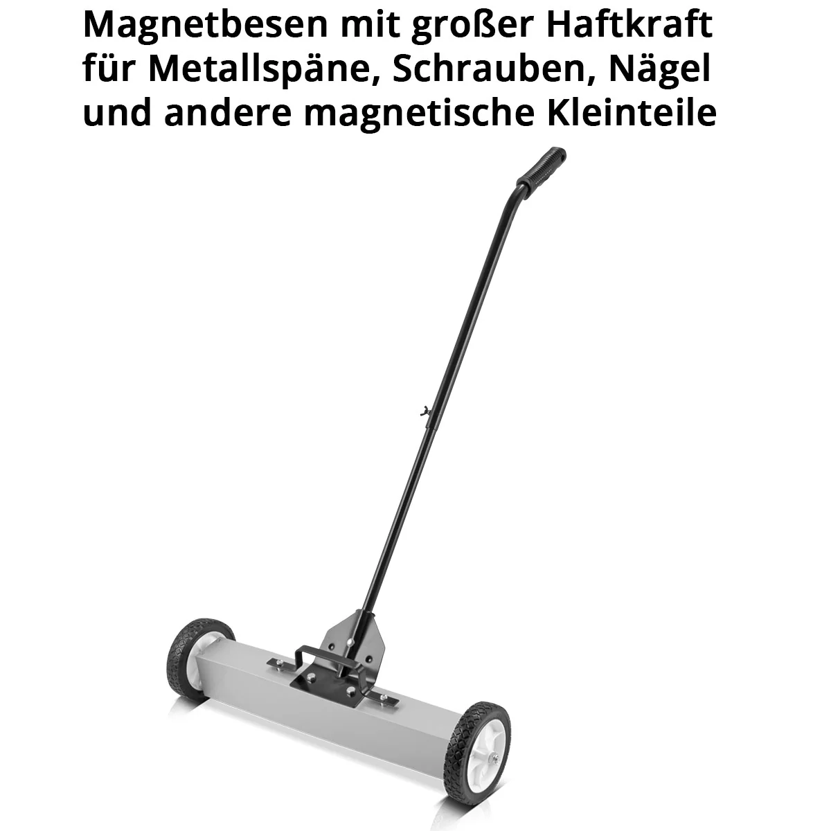STAHLWERK Magnet-Bodenkehrer MBK-24 ST mit 610 mm Breite und 17,5 kg Fassungsvermögen, Magnetbesen / Spänesammler / Magnetische Kehrmaschine für Metallspäne, Schrauben, Nägel und andere magnetische Kleinteile - Image 5