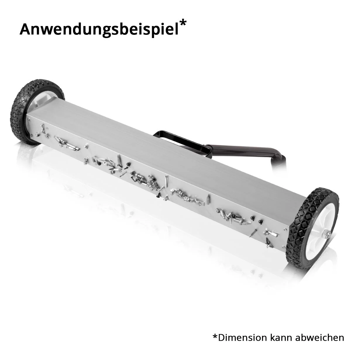 STAHLWERK Magnet-Bodenkehrer MBK-36 ST mit 914 mm Breite und 22,5 kg Fassungsvermögen, Magnetbesen / Spänesammler / Magnetische Kehrmaschine für Metallspäne, Schrauben, Nägel und andere magnetische Kleinteile - Image 10