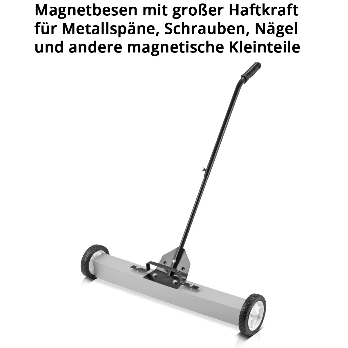STAHLWERK Magnet-Bodenkehrer MBK-36 ST mit 914 mm Breite und 22,5 kg Fassungsvermögen, Magnetbesen / Spänesammler / Magnetische Kehrmaschine für Metallspäne, Schrauben, Nägel und andere magnetische Kleinteile - Image 5