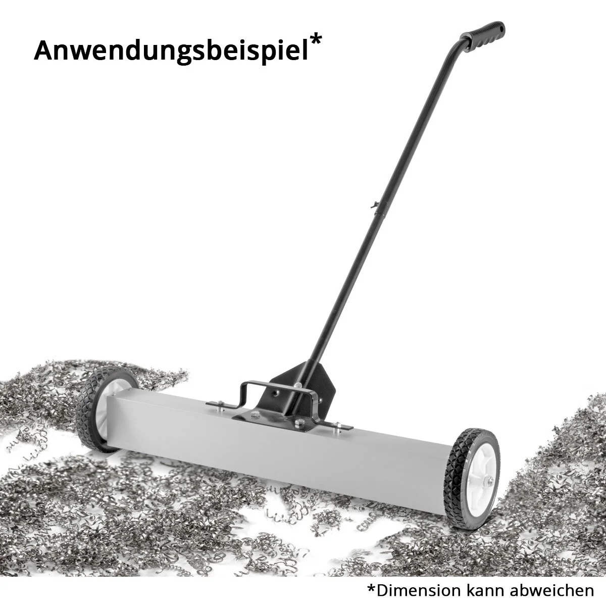 STAHLWERK Magnet-Bodenkehrer MBK-36 ST mit 914 mm Breite und 22,5 kg Fassungsvermögen, Magnetbesen / Spänesammler / Magnetische Kehrmaschine für Metallspäne, Schrauben, Nägel und andere magnetische Kleinteile - Image 7