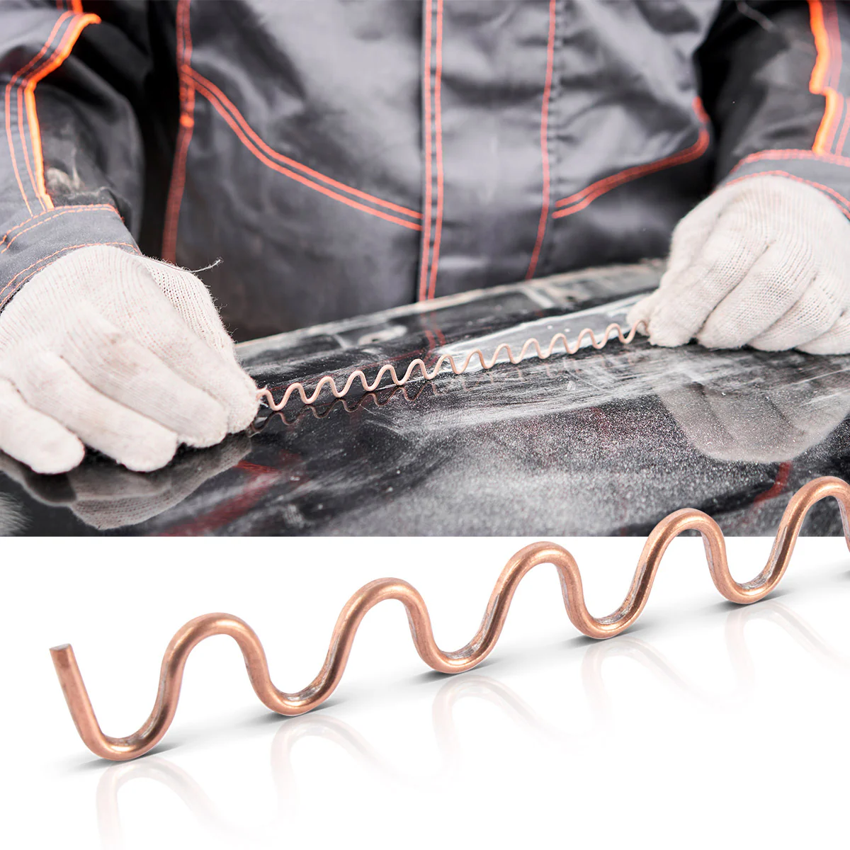 STAHLWERK Wellendraht / Welldraht 25er Set, Smart Repair Zubehör für Ausbeulspotter / Dellenlifter / Punktschweißgerät / Ausbeulwerkzeug zur professionellen Reparatur von Kfz Karosserien - Image 5
