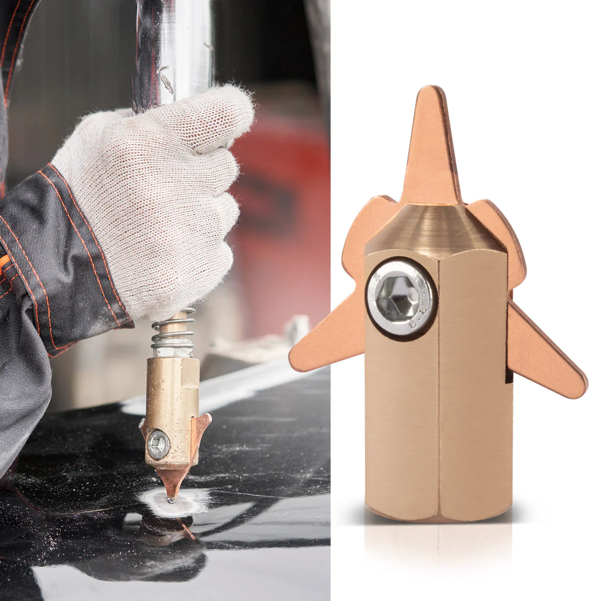 STAHLWERK Elektrodenhalter für Ausbeulsterne, Smart Repair Zubehör für Ausbeulspotter / Dellenlifter / Punktschweißgerät / Ausbeulwerkzeug zur professionellen Reparatur von Kfz Karosserien - Image 5