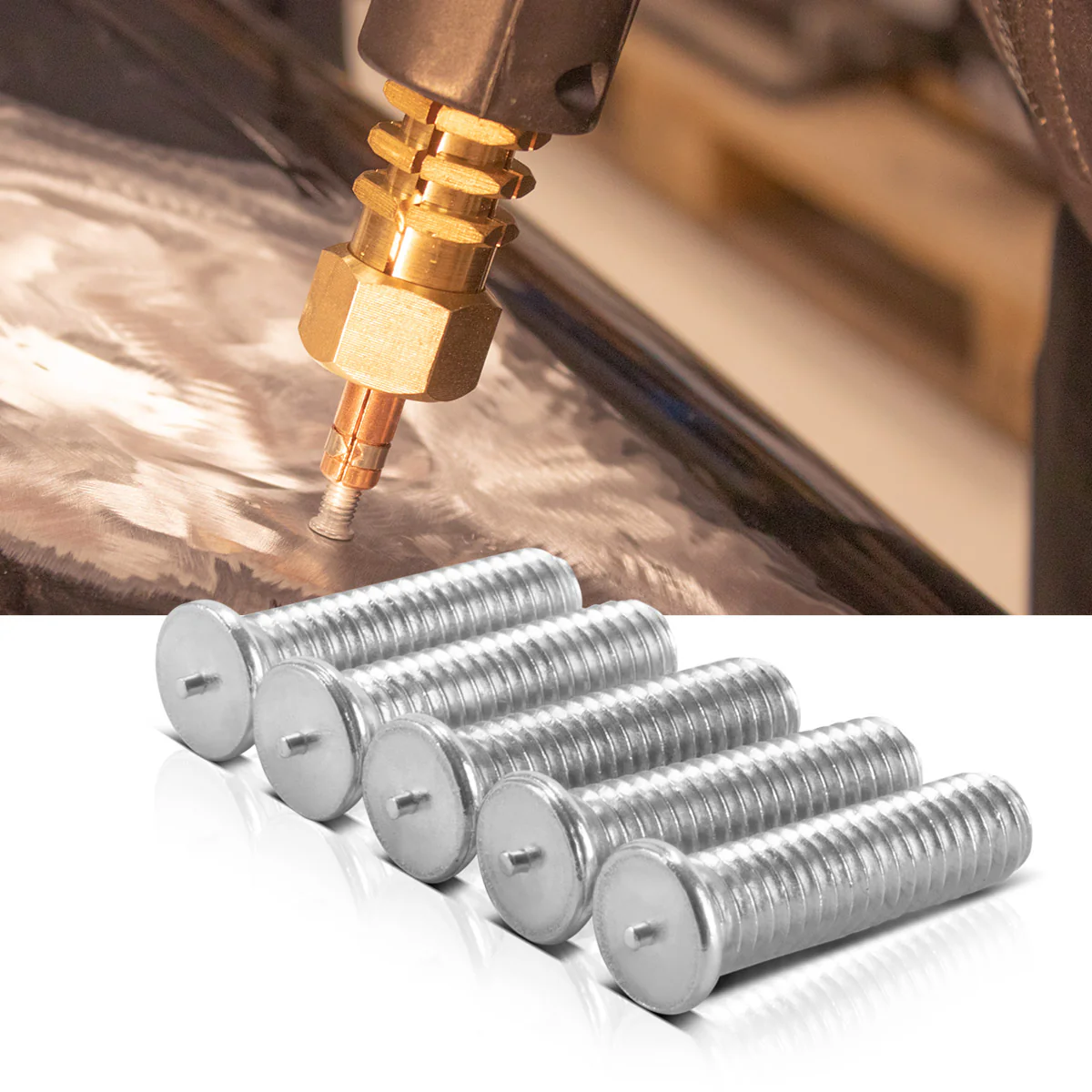STAHLWERK Aluminium Schweißbolzen M4 Gewinde 100er Set, Smart Repair Zubehör für Ausbeulspotter / Dellenlifter / Punktschweißgerät / Ausbeulwerkzeug zur professionellen Reparatur von Kfz Karosserien - Image 6