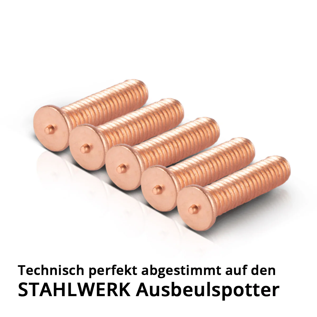 STAHLWERK Schweißbolzen M4 Gewinde 100er Set, Smart Repair Zubehör für Ausbeulspotter / Dellenlifter / Punktschweißgerät / Ausbeulwerkzeug zur professionellen Reparatur von Kfz Karosserien - Image 2
