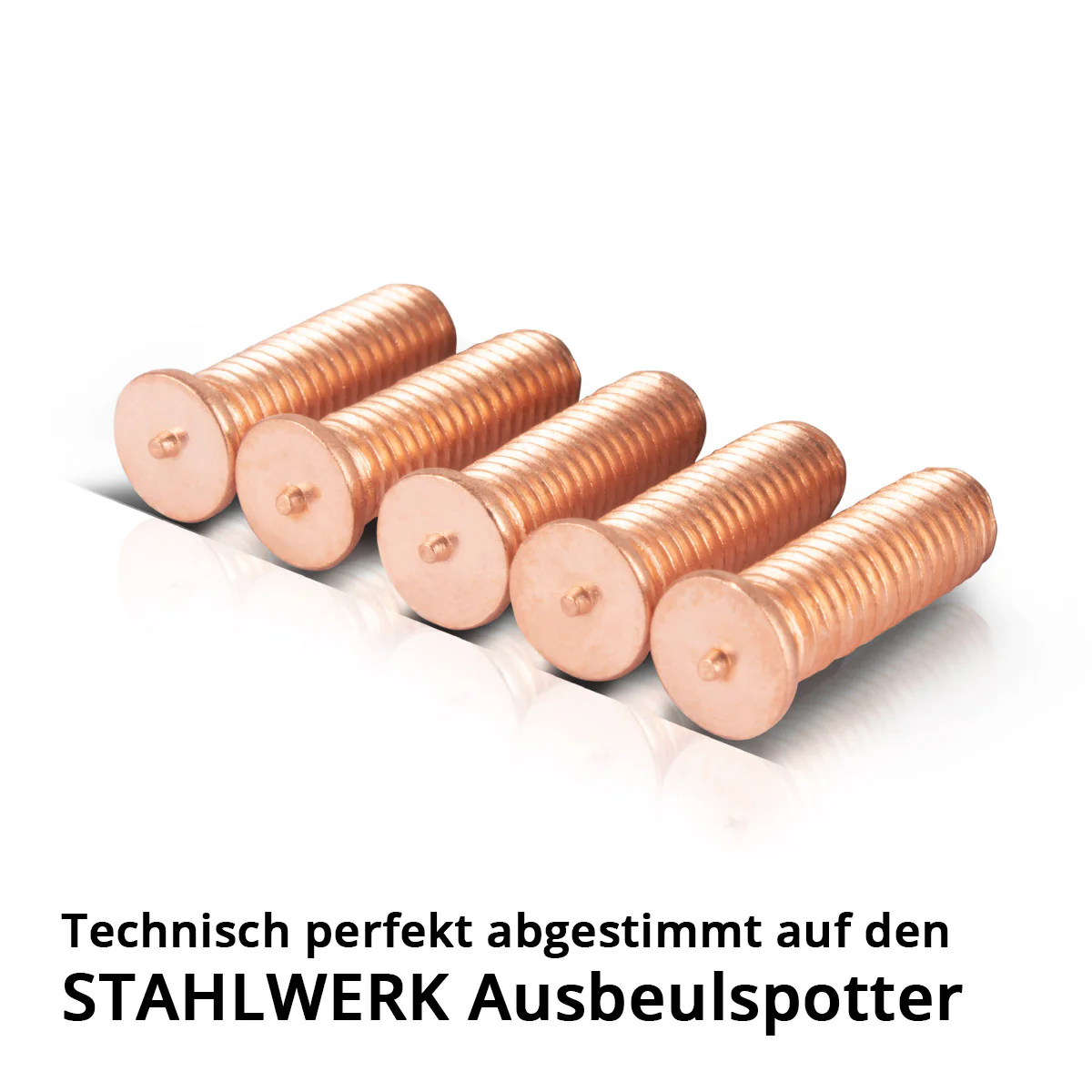 STAHLWERK Schweißbolzen M5 Gewinde 100er Set, Smart Repair Zubehör für Ausbeulspotter / Dellenlifter / Punktschweißgerät / Ausbeulwerkzeug zur professionellen Reparatur von Kfz Karosserien - Image 2