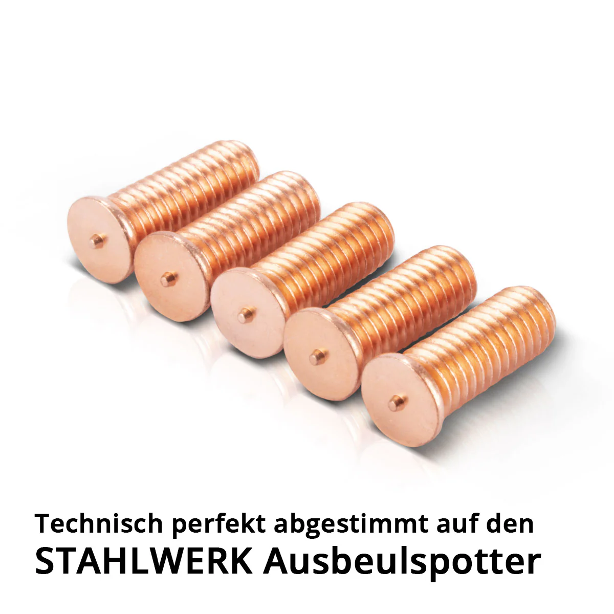 STAHLWERK Schweißbolzen M6 Gewinde 100er Set, Smart Repair Zubehör für Ausbeulspotter / Dellenlifter / Punktschweißgerät / Ausbeulwerkzeug zur professionellen Reparatur von Kfz Karosserien - Image 2