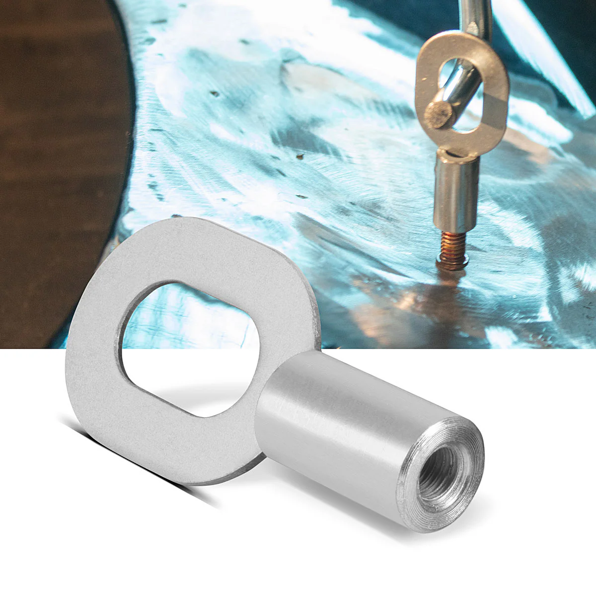 STAHLWERK Anschweißösen mit M6 Gewinde 20er Set, Smart Repair Zubehör für Ausbeulspotter / Dellenlifter / Punktschweißgerät / Ausbeulwerkzeug zur professionellen Reparatur von Kfz Karosserien - Image 5