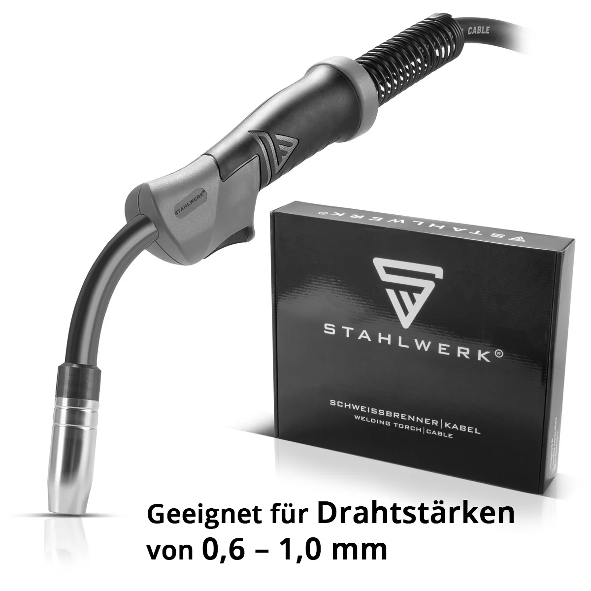 STAHLWERK AK15 | MB15 Schweißbrenner inklusive 3 m Schlauchpaket, Profi-Schweißzubehör für MIG MAG Schutzgas Schweißgeräte mit Eurozentralanschluss - Image 5