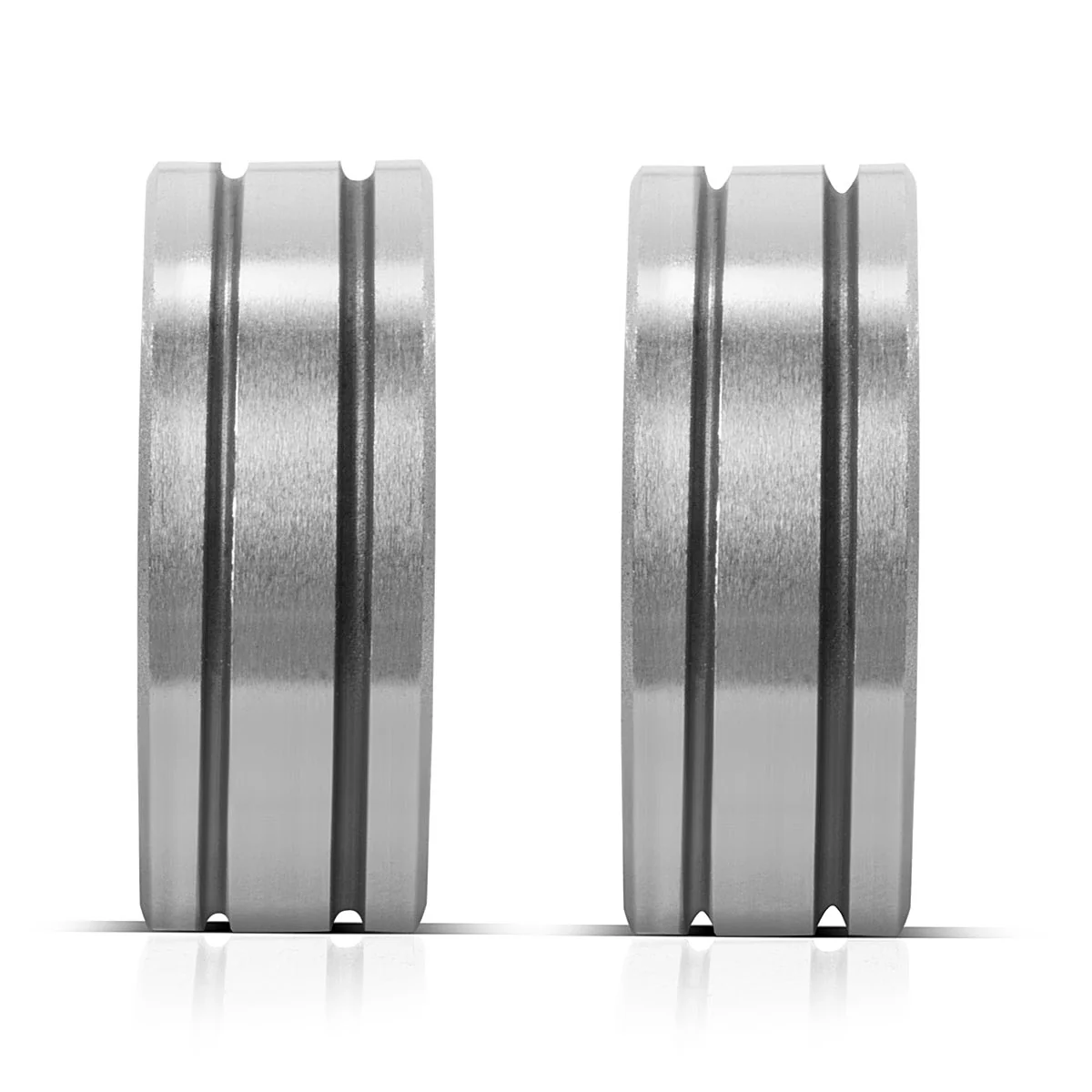 STAHLWERK 4er Set Drahtführungsrolle / Drahtvorschubrolle mit 0,6 / 0,8 mm V-Profil und 1,0 / 1,2 mm U-Profil zum Schweißen von Aluminium, Fülldraht und Massivdraht mit MIG MAG Schweißgeräten - Image 4