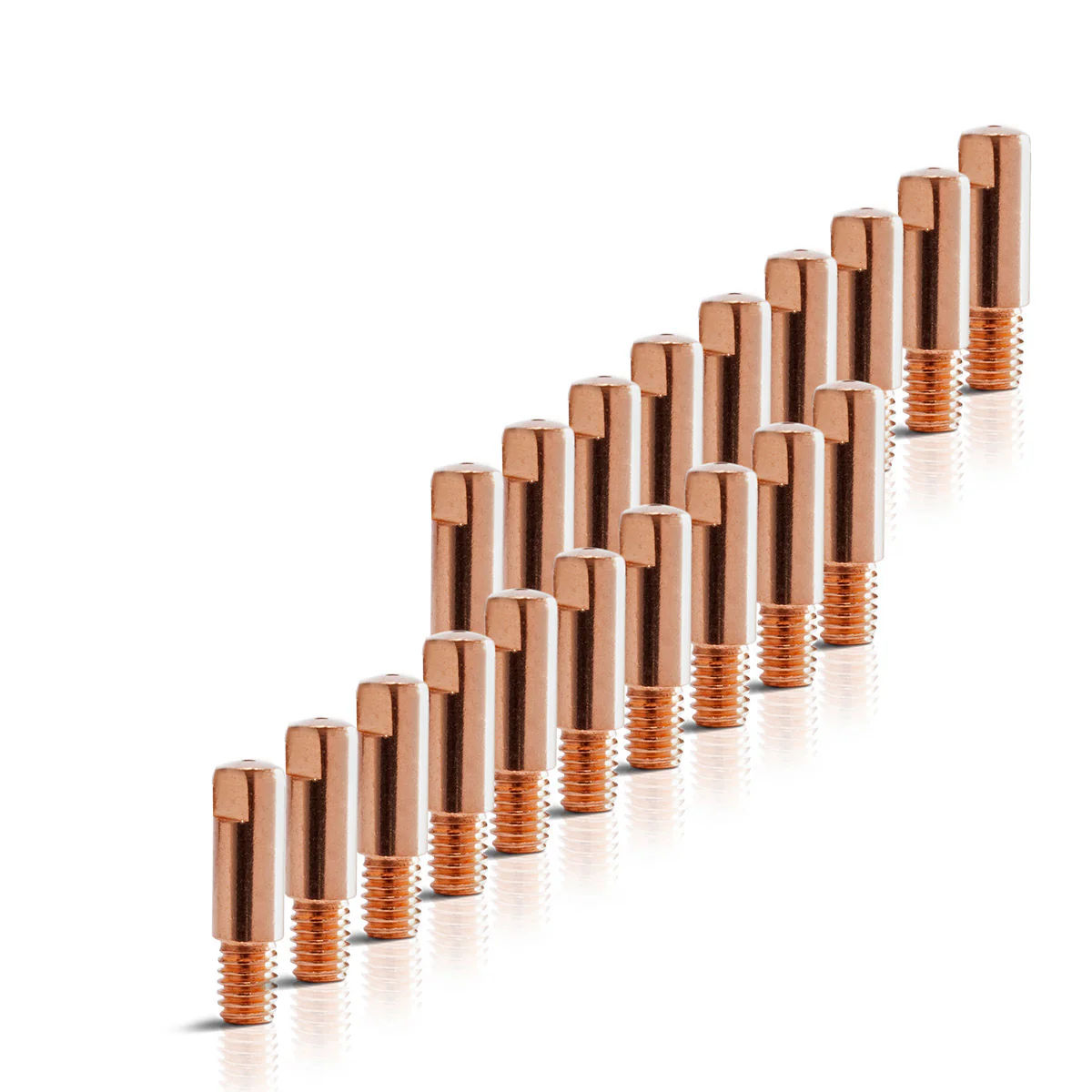 STAHLWERK 20er Set AK15 | MB15 | AK14 | MB14 Stromdüsen | Kontaktdüsen M6x25 in 1,0 mm MIG MAG Verschleißteile Set | Schweißzubehör für Schweißbrenner - Image 3
