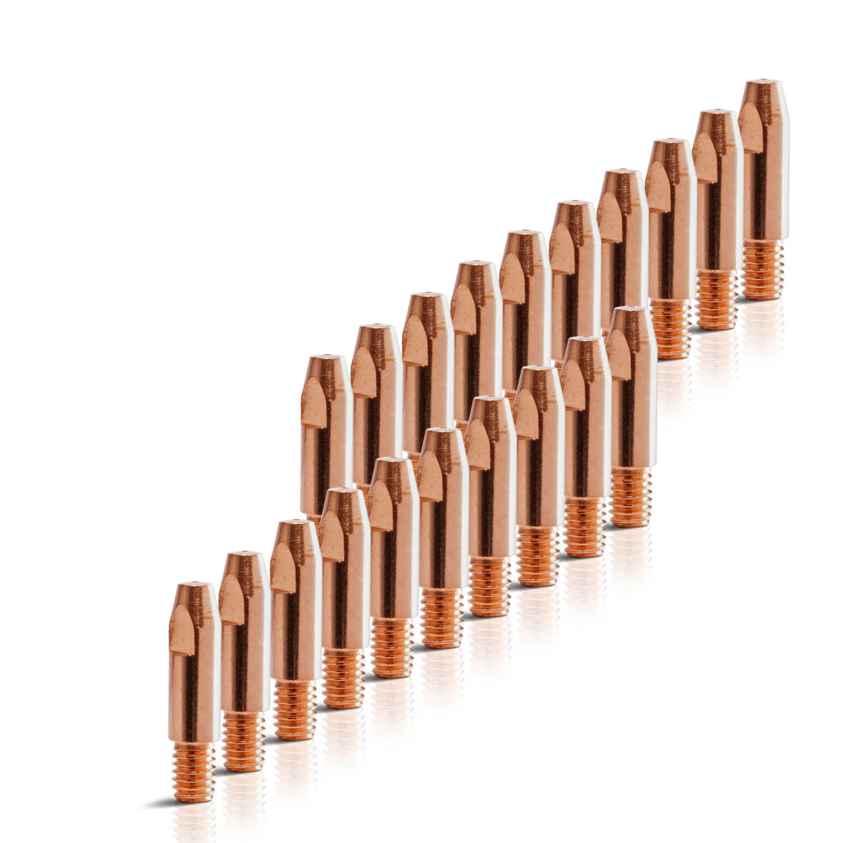 STAHLWERK 20er Set AK25 | MB25 | KD24 | MB24 Stromdüsen | Kontaktdüsen M6x28 in 0,8 mm MIG MAG Verschleißteile Set | Schweißzubehör für Schweißbrenner - Image 3