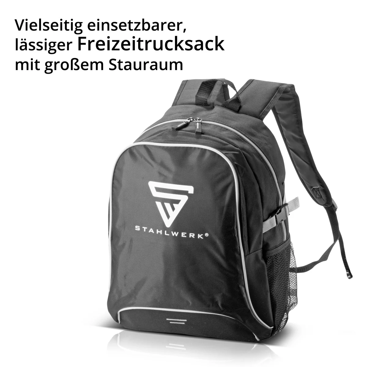STAHLWERK Praktischer Freizeitrucksack 27 Liter, Sportrucksack aus robustem und wasserabweisendem Ripstop-Polyester, Daypack | Handgepäck | Reiserucksack mit zwei großen Fächern - Image 2