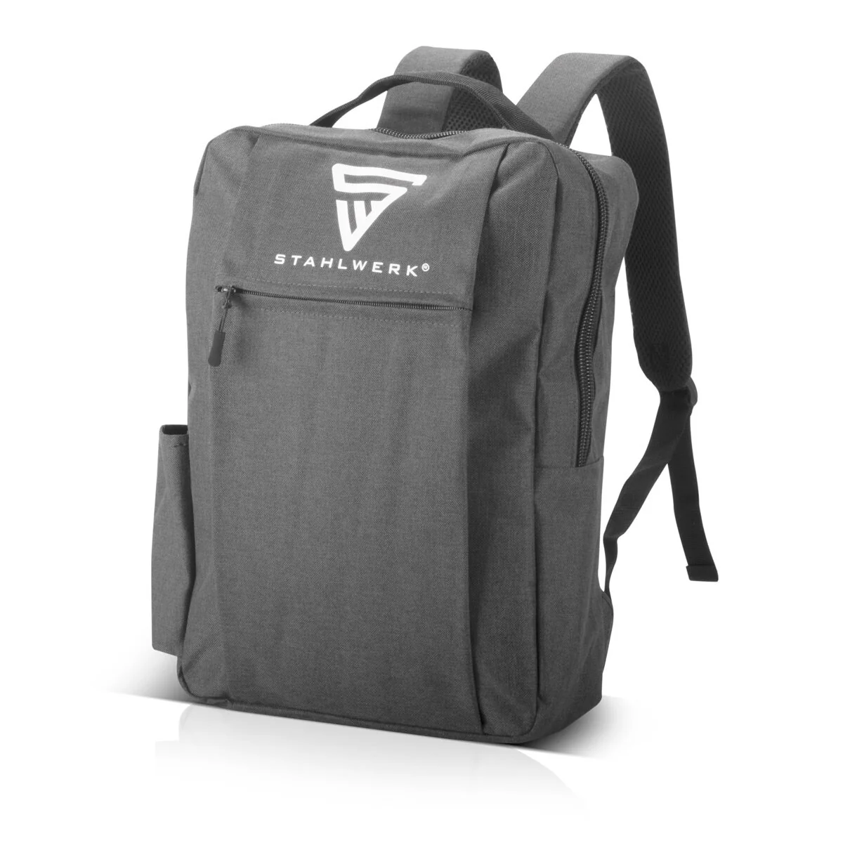 STAHLWERK Multifunktionaler Laptoprucksack | Notebookrucksack | Rucksack aus robustem Polyester, Arbeitsrucksack mit gepolstertem 15,6" Laptopfach und vielen Staufächern - Image 3