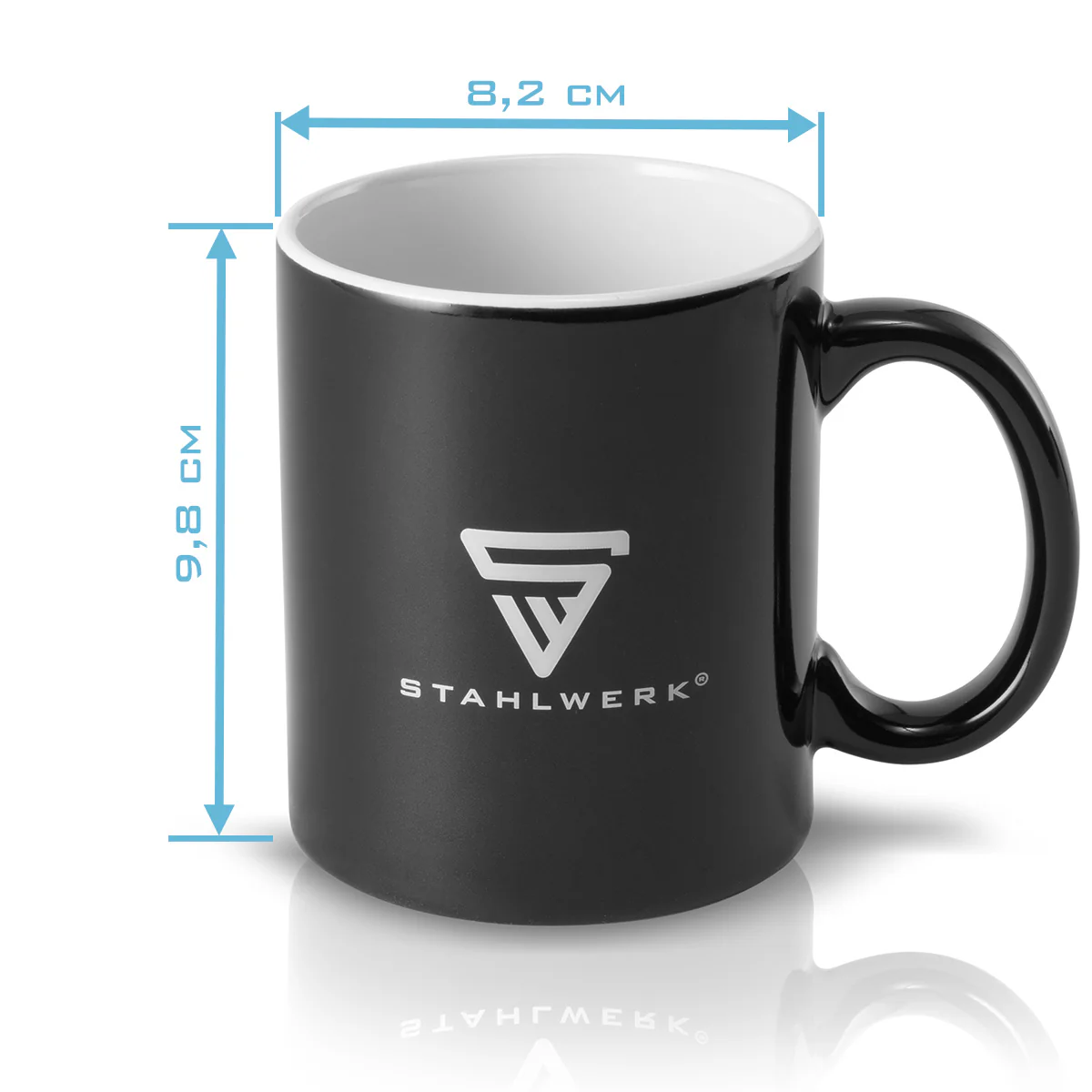 STAHLWERK 2er Set Tassen 350 ml große Kaffeetasse | Keramiktasse | Kaffeebecher, mikrowellengeeignet und spülmaschinenfest - Image 3