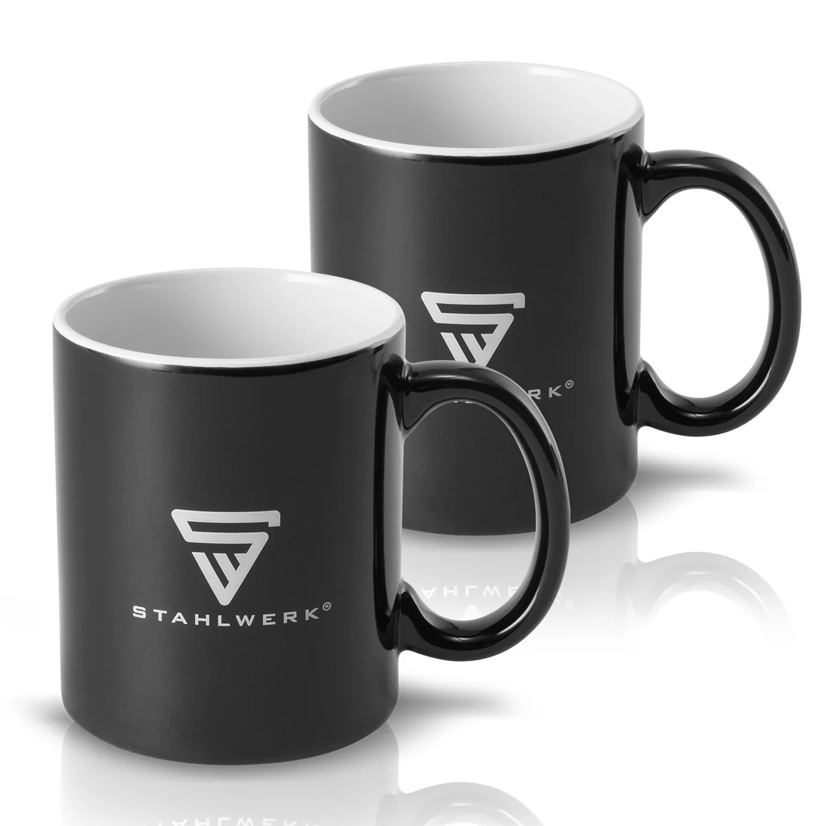 STAHLWERK 2er Set Tassen 350 ml große Kaffeetasse | Keramiktasse | Kaffeebecher, mikrowellengeeignet und spülmaschinenfest - Image 5