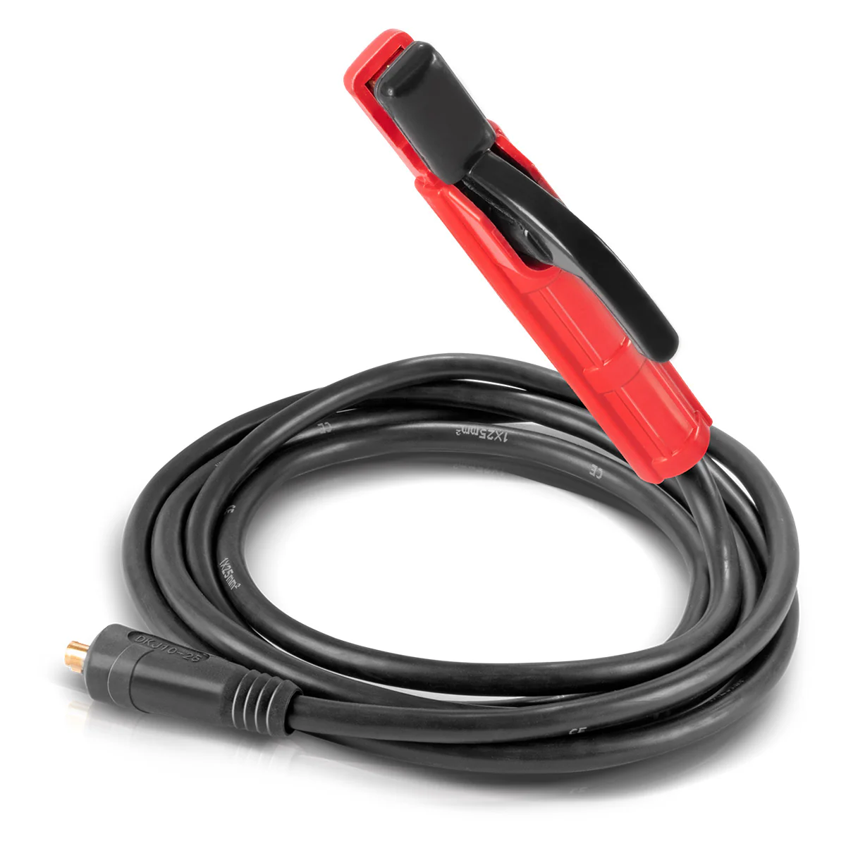 STAHLWERK MMA | ARC Elektrodenhalter bis 200 A Schweißzange | Elektrodenzange | Elektrodenklemme für Schweißgeräte inklusive 8 m Schweißkabel aus reinem Kupfer mit 25 mm² und 9 mm Stecker - Image 3