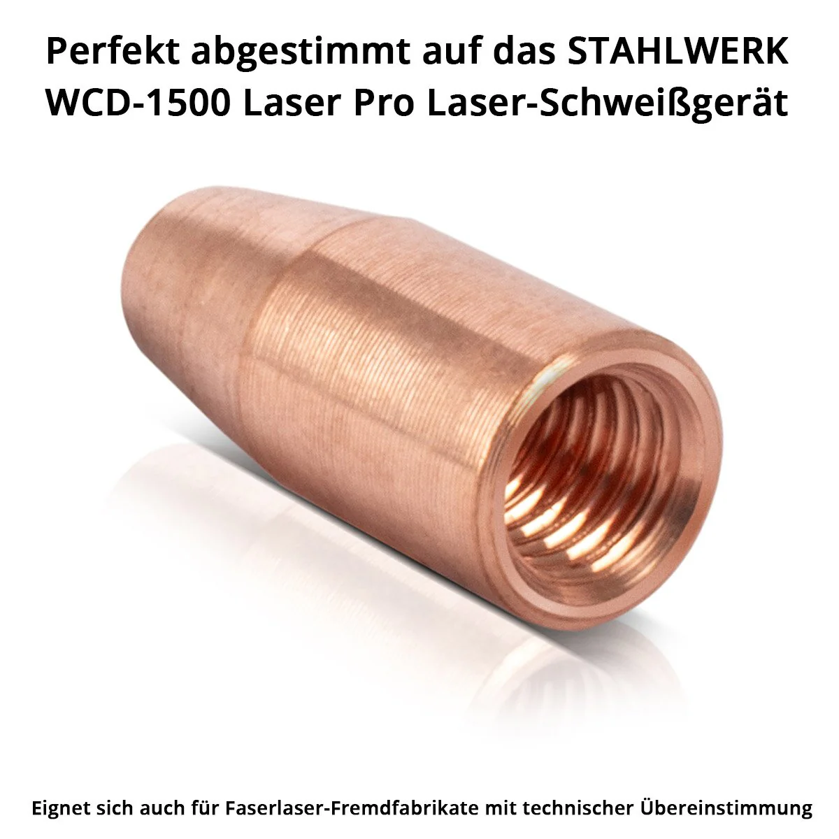 STAHLWERK Drahtführungsdüsen 4er Set 0,8/1,0/1,2/1,6 mm Führungsdüsen für Laser-Schweißbrenner | Laser-Schweißgeräte - Image 7