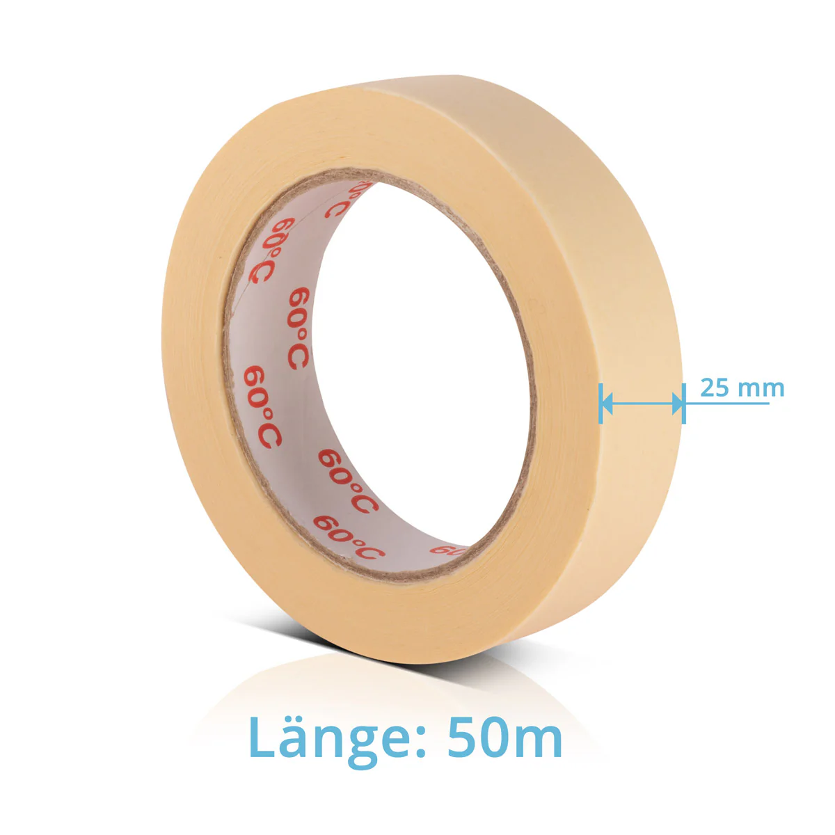 STAHLWERK Malerkrepp 10er Set 50 m x 25 mm robustes Universal-Kreppband | Abklebeband | Malerband für Malerarbeiten und Renovierungen - Image 3