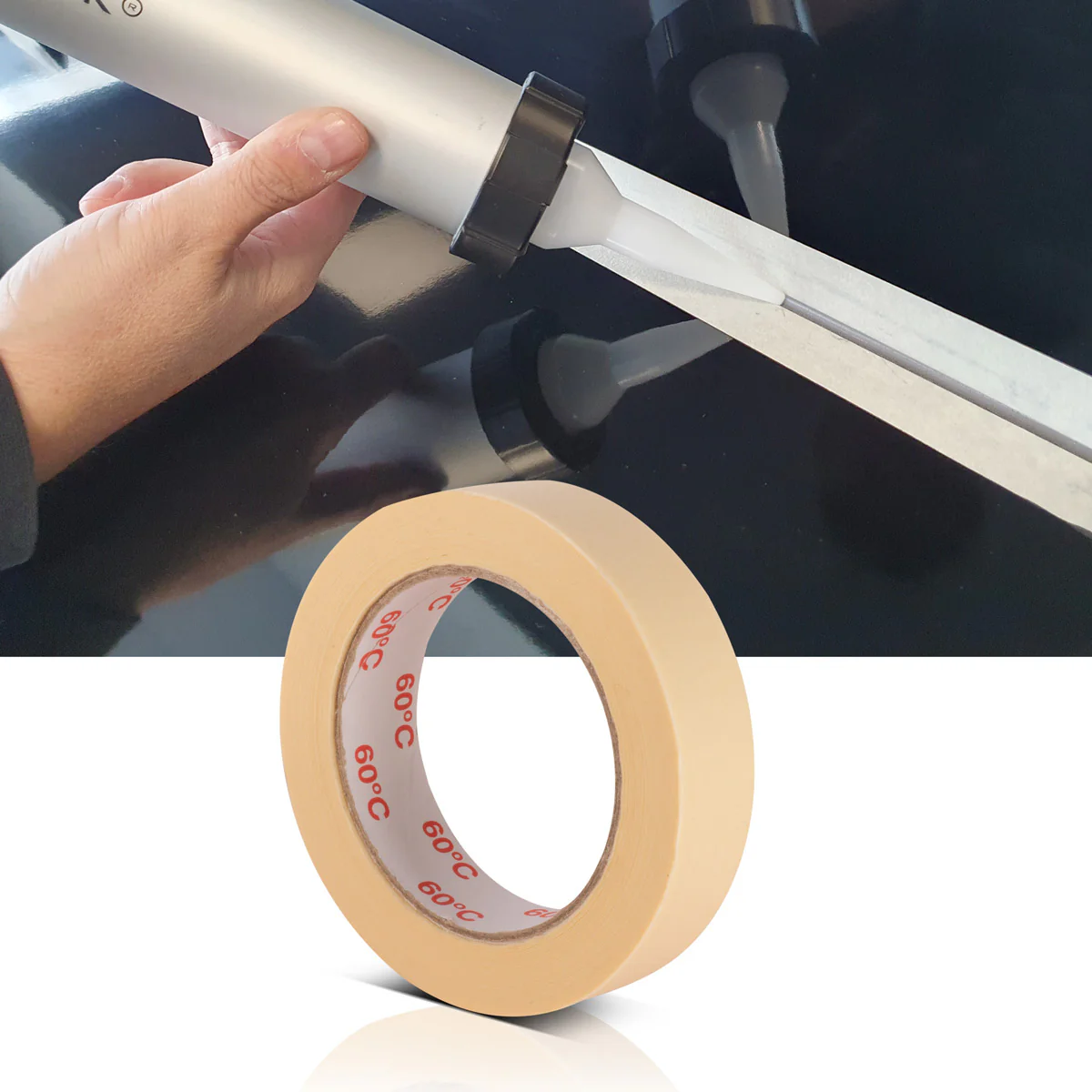 STAHLWERK Malerkrepp 10er Set 50 m x 25 mm robustes Universal-Kreppband | Abklebeband | Malerband für Malerarbeiten und Renovierungen - Image 5